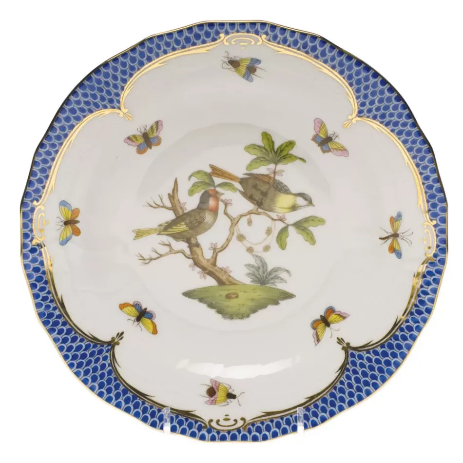Rothschild Bird Motif 11 Multicolor Dessert Plate 8.25 in D