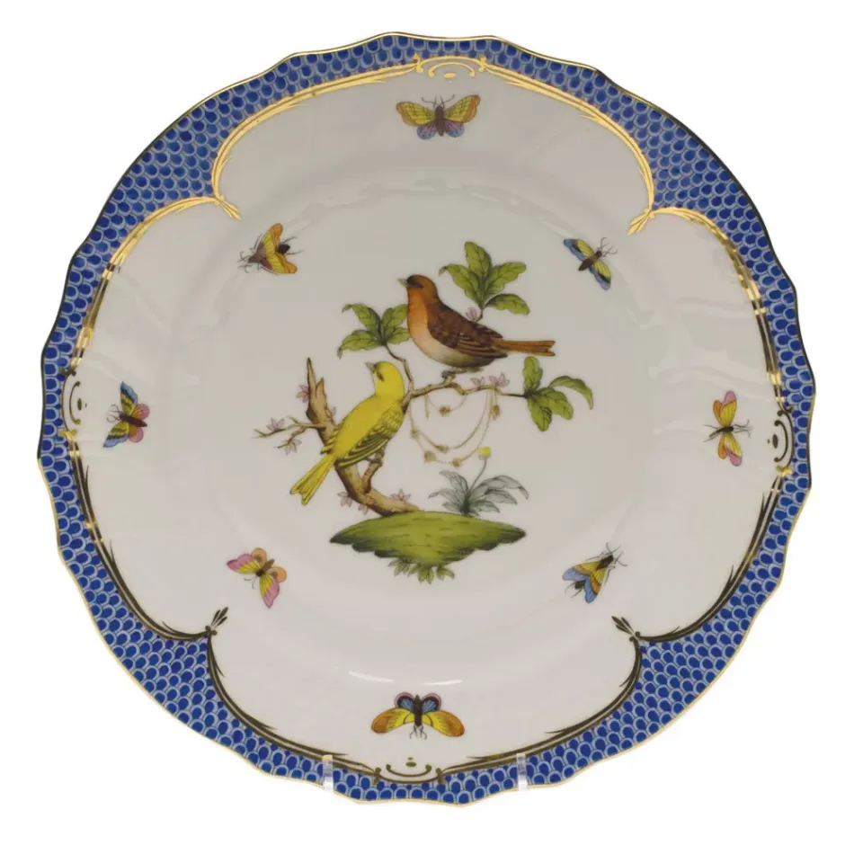 Rothschild Bird Motif 06 Multicolor Dinner Plate 10.5 in D