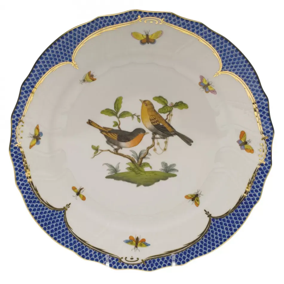 Rothschild Bird Motif 09 Multicolor Dinner Plate 10.5 in D