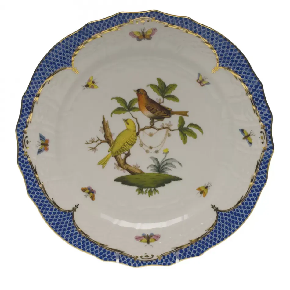 Rothschild Bird Motif 06 Multicolor Service Plate 11 in D