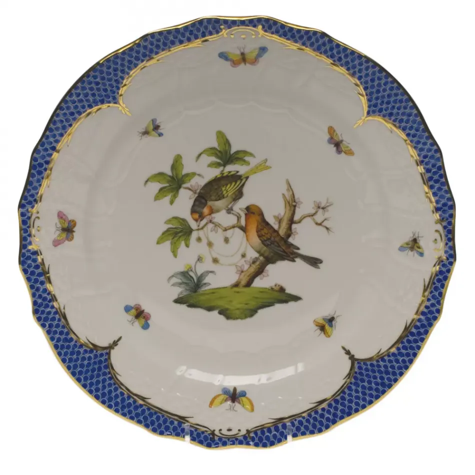 Rothschild Bird Motif 10 Multicolor Service Plate 11 in D