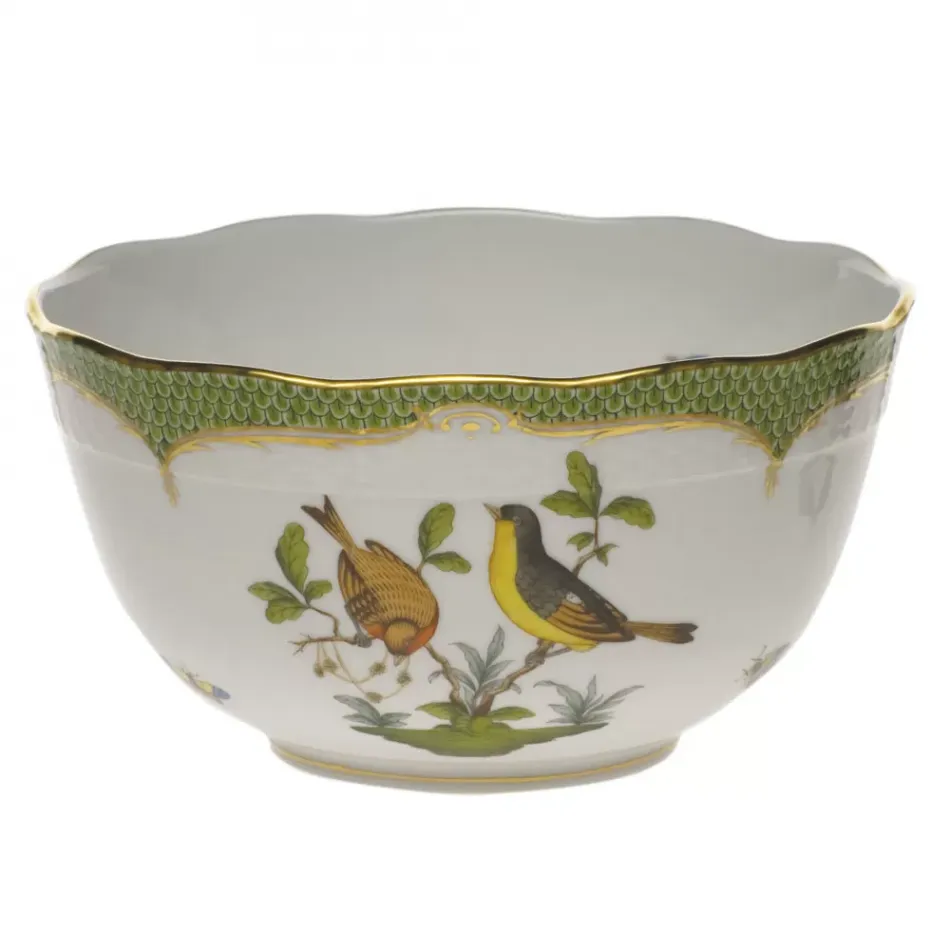 Rothschild Bird Multicolor Round Bowl 3.5 Pt 7.5 in D