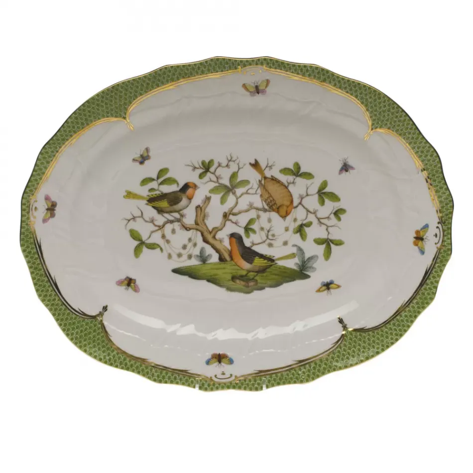 Rothschild Bird Multicolor Platter 17 in L X 12.5 in W