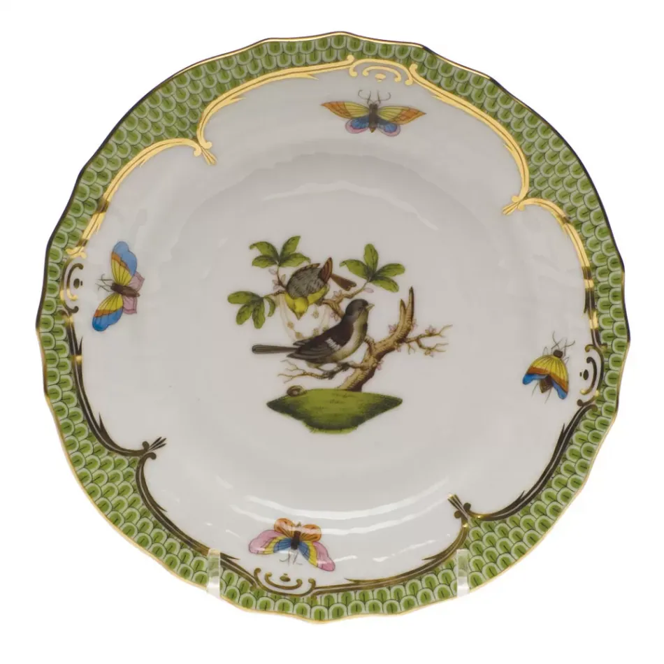 Rothschild Bird Motif 01 Multicolor Bread And Butter Plate 6 in D