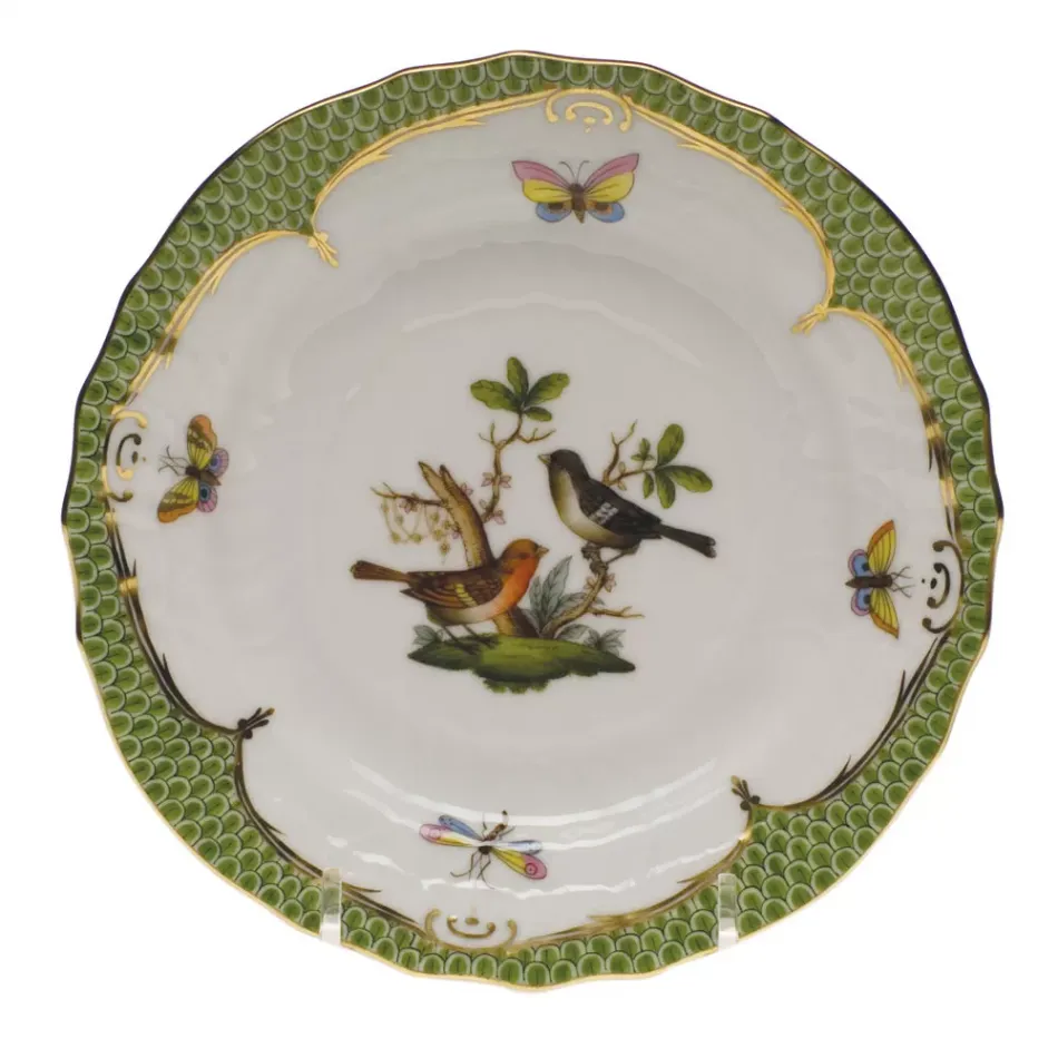 Rothschild Bird Motif 05 Multicolor Bread And Butter Plate 6 in D