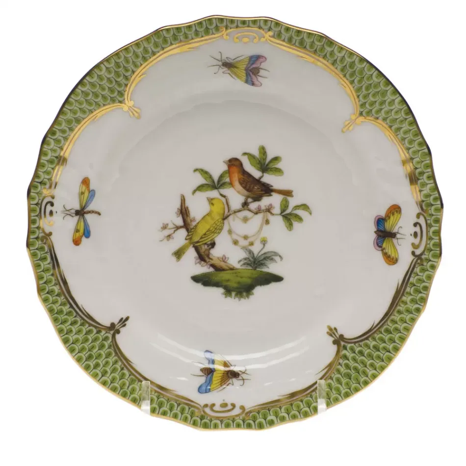 Rothschild Bird Motif 06 Multicolor Bread And Butter Plate 6 in D