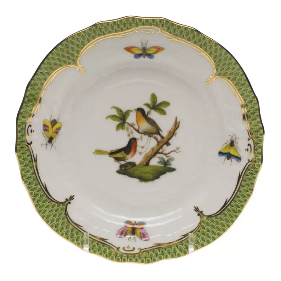 Rothschild Bird Motif 08 Multicolor Bread And Butter Plate 6 in D