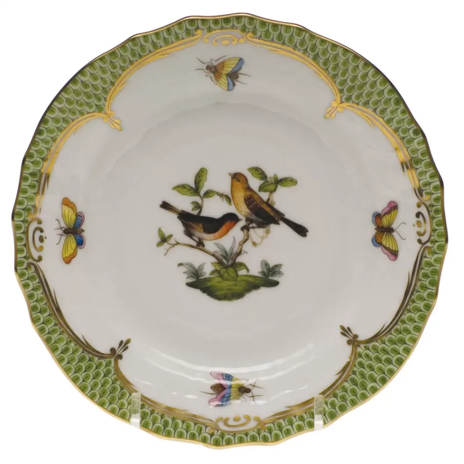 Rothschild Bird Motif 09 Multicolor Bread And Butter Plate 6 in D