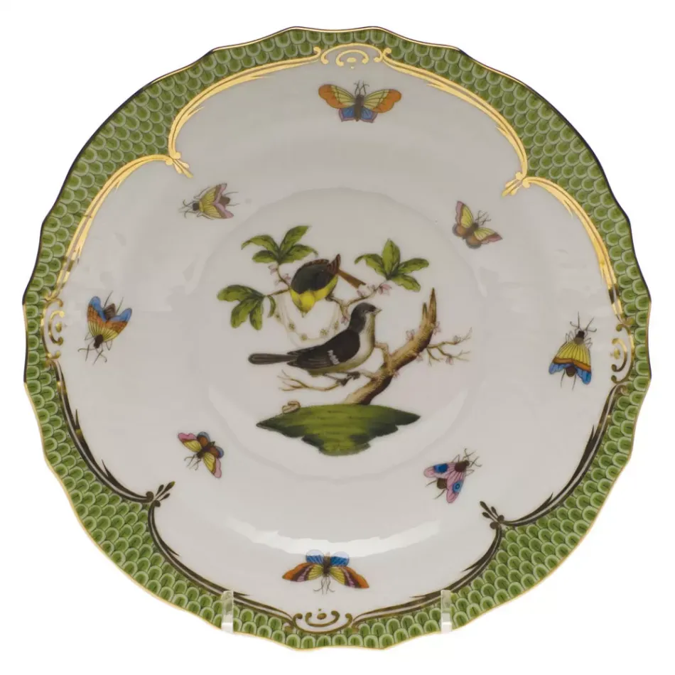 Rothschild Bird Motif 01 Multicolor Salad Plate 7.5 in D