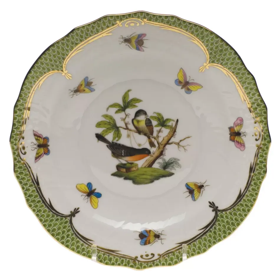 Rothschild Bird Motif 02 Multicolor Salad Plate 7.5 in D