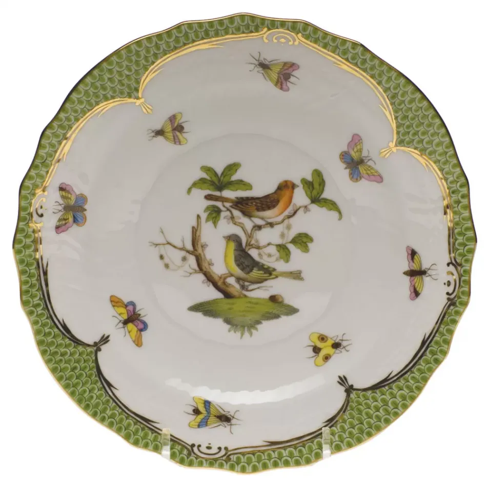 Rothschild Bird Motif 03 Multicolor Salad Plate 7.5 in D