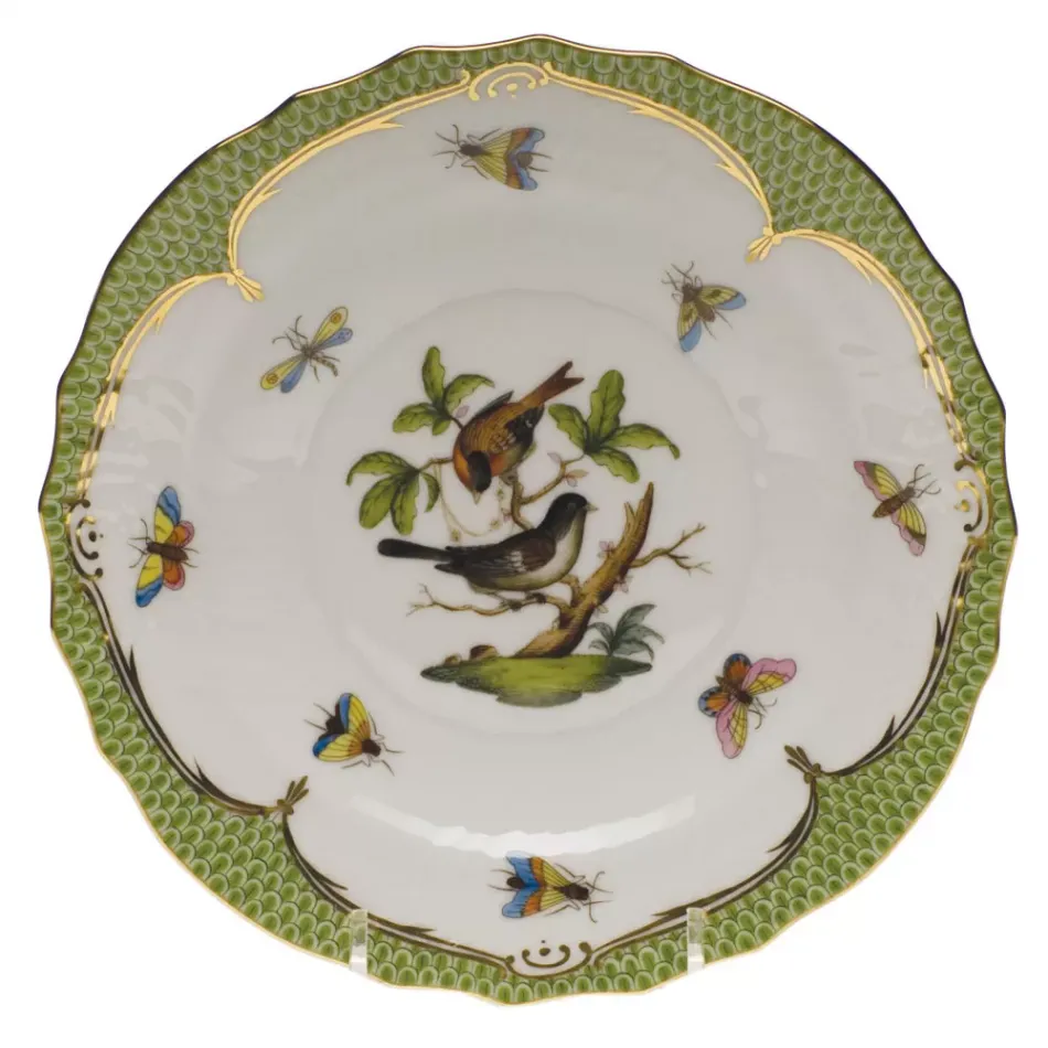 Rothschild Bird Motif 04 Multicolor Salad Plate 7.5 in D