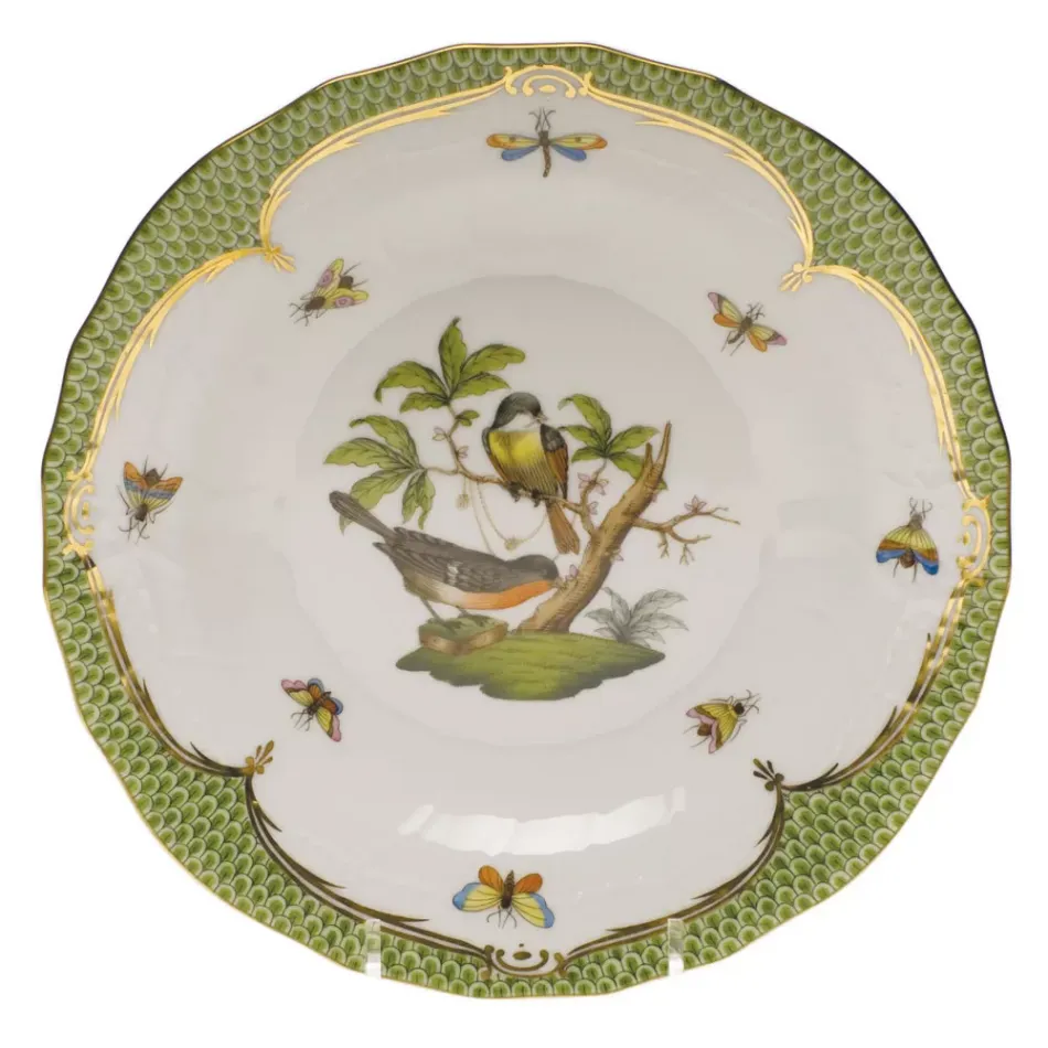 Rothschild Bird Motif 02 Multicolor Dessert Plate 8.25 in D