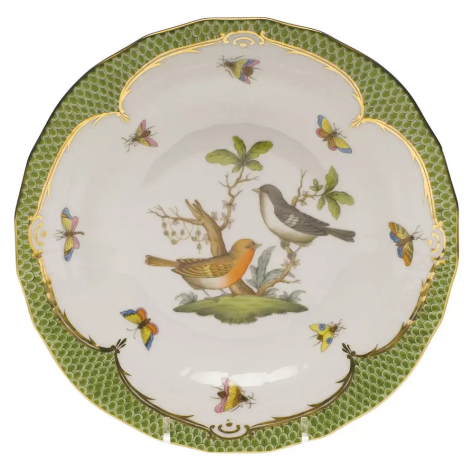 Rothschild Bird Motif 05 Multicolor Dessert Plate 8.25 in D