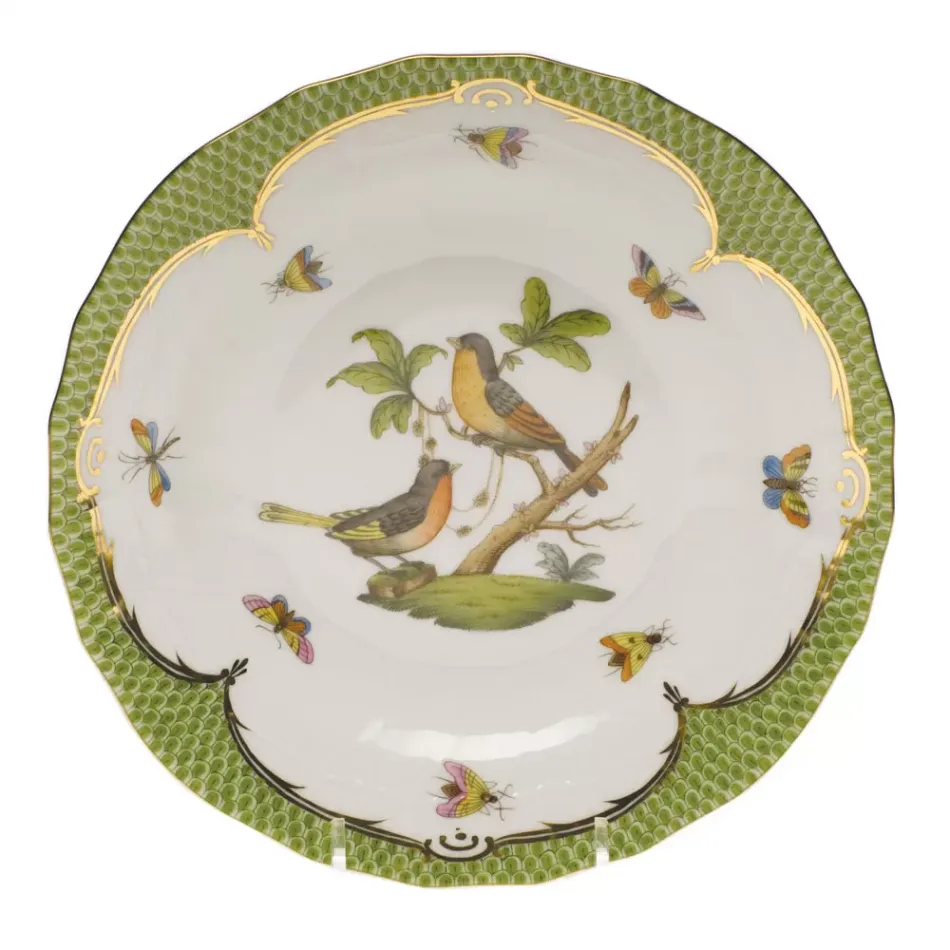 Rothschild Bird Motif 08 Multicolor Dessert Plate 8.25 in D