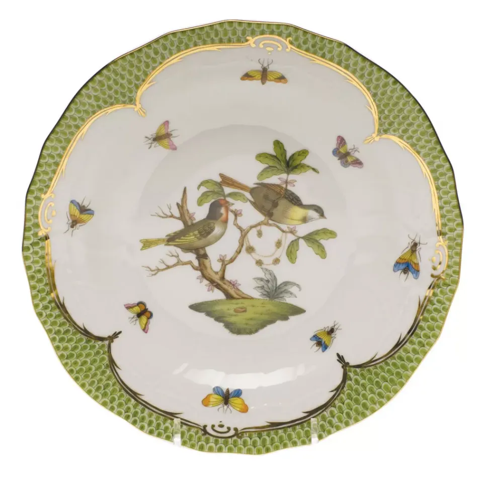 Rothschild Bird Motif 11 Multicolor Dessert Plate 8.25 in D