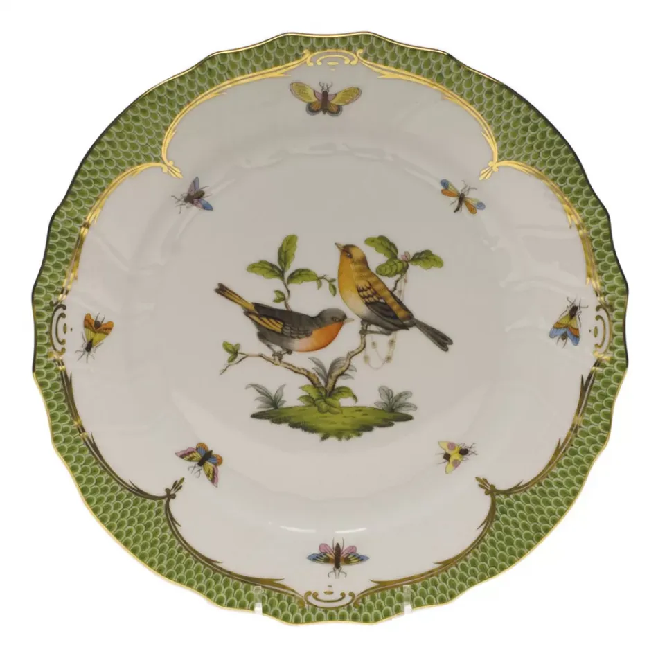 Rothschild Bird Motif 09 Multicolor Dinner Plate 10.5 in D