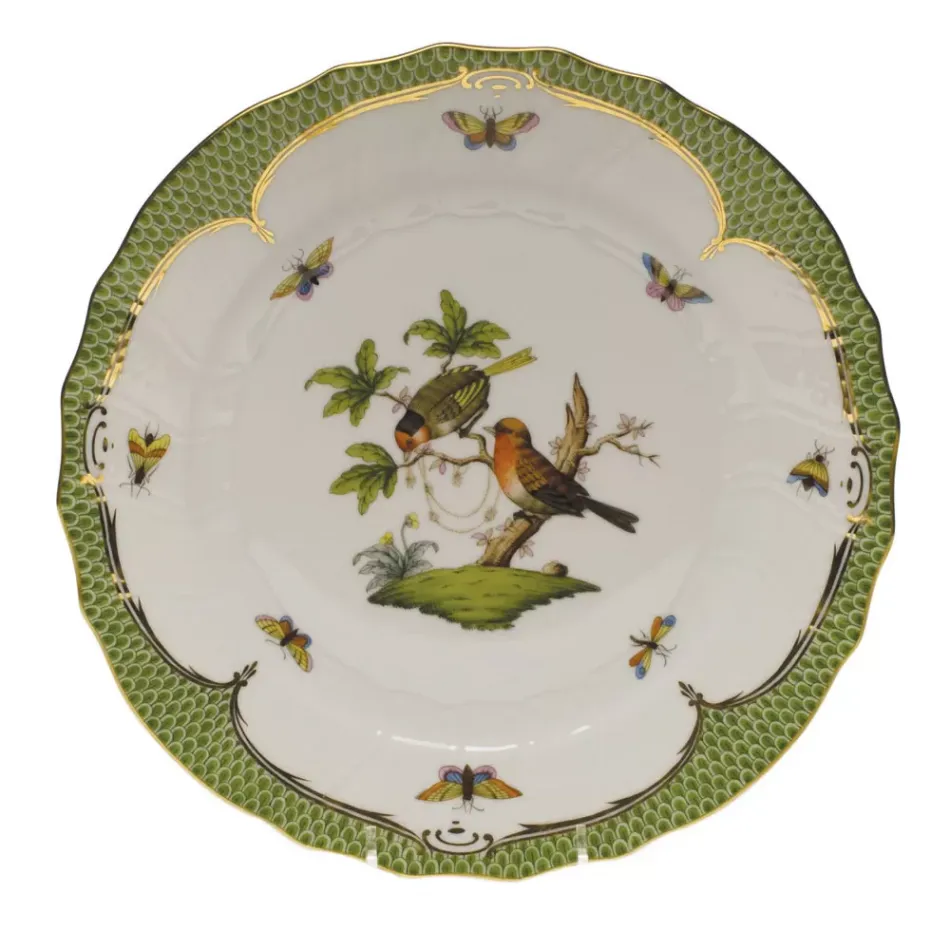 Rothschild Bird Motif 10 Multicolor Dinner Plate 10.5 in D