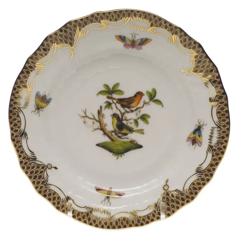 Rothschild Bird Motif 03 Multicolor Bread And Butter Plate 6 in D