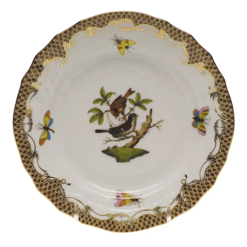 Rothschild Bird Motif 04 Multicolor Bread And Butter Plate 6 in D