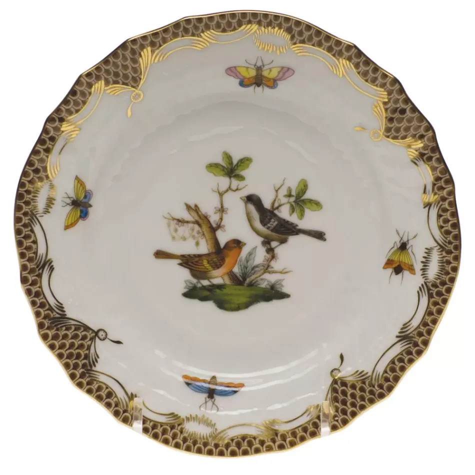 Rothschild Bird Motif 05 Multicolor Bread And Butter Plate 6 in D