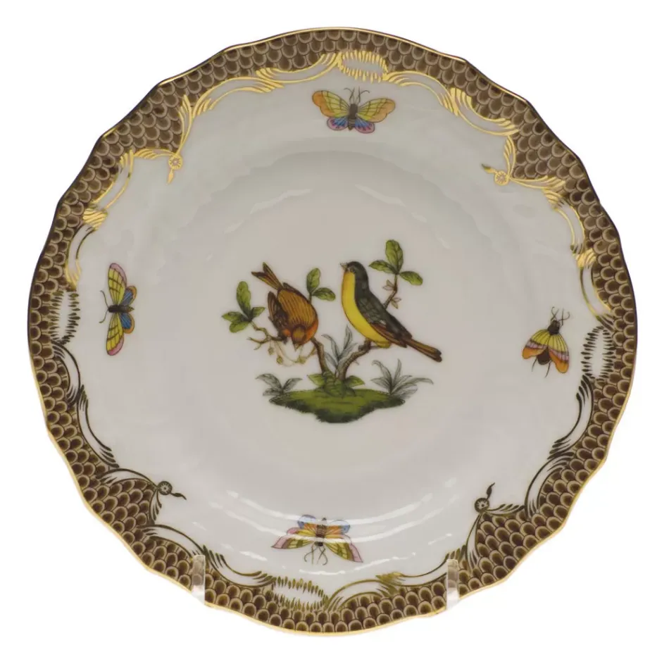 Rothschild Bird Motif 07 Multicolor Bread And Butter Plate 6 in D