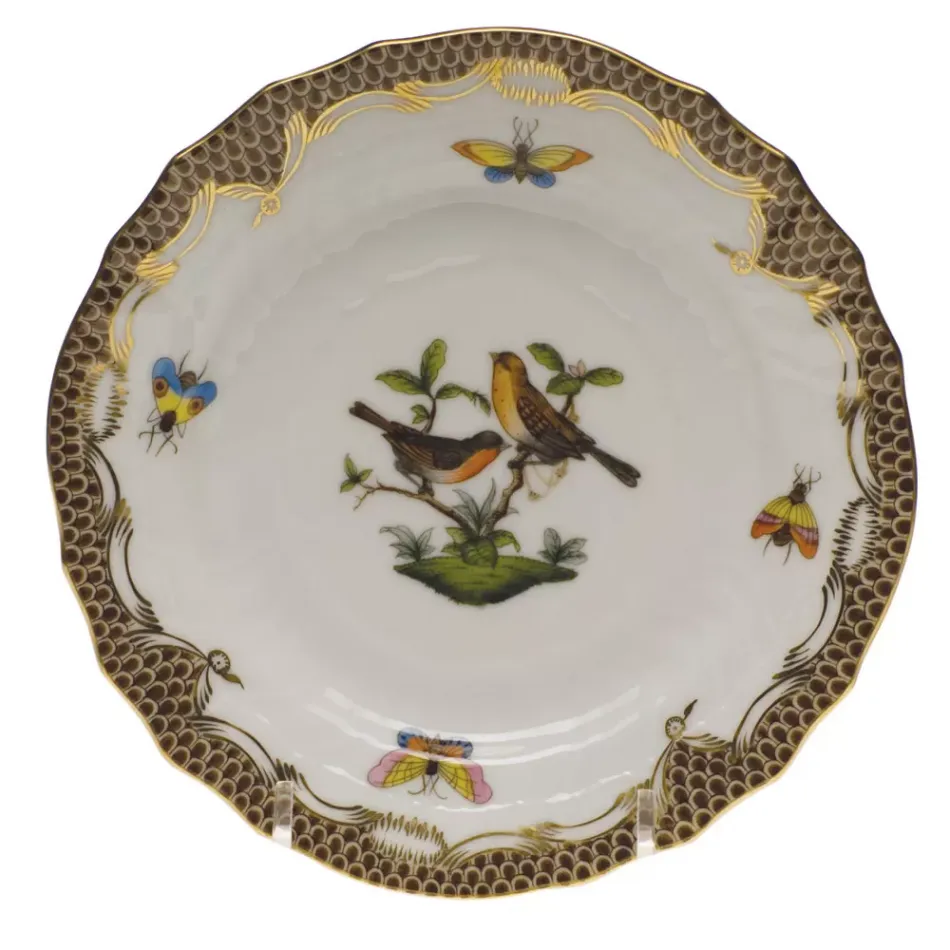 Rothschild Bird Motif 09 Multicolor Bread And Butter Plate 6 in D