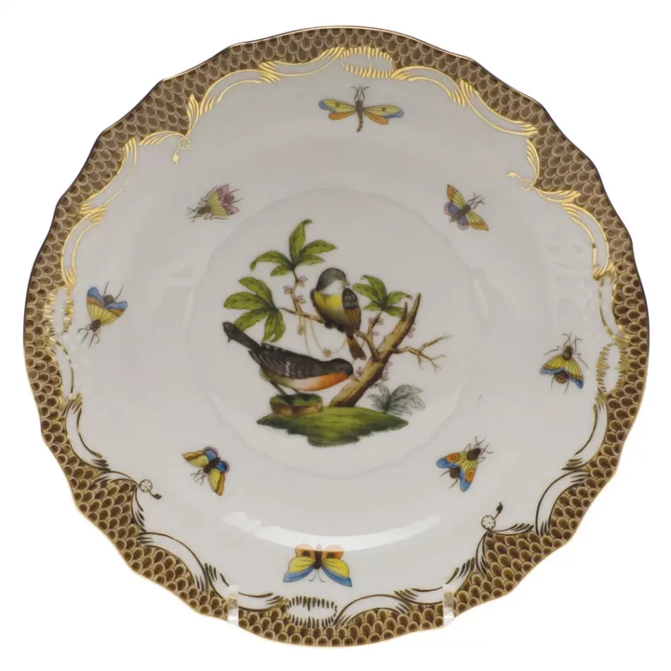 Rothschild Bird Motif 02 Multicolor Salad Plate 7.5 in D