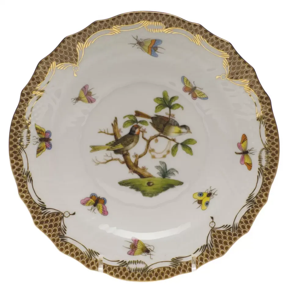 Rothschild Bird Motif 11 Multicolor Salad Plate 7.5 in D