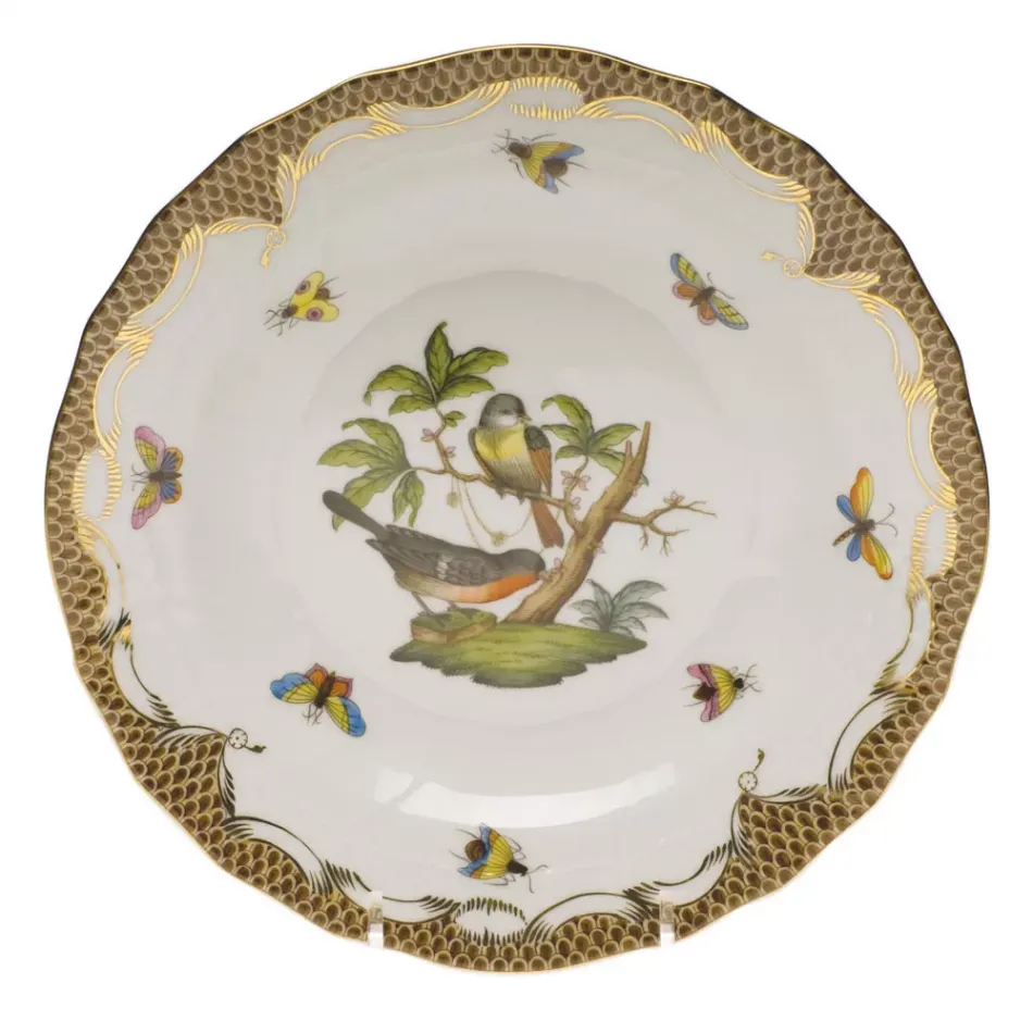 Rothschild Bird Motif 02 Multicolor Dessert Plate 8.25 in D