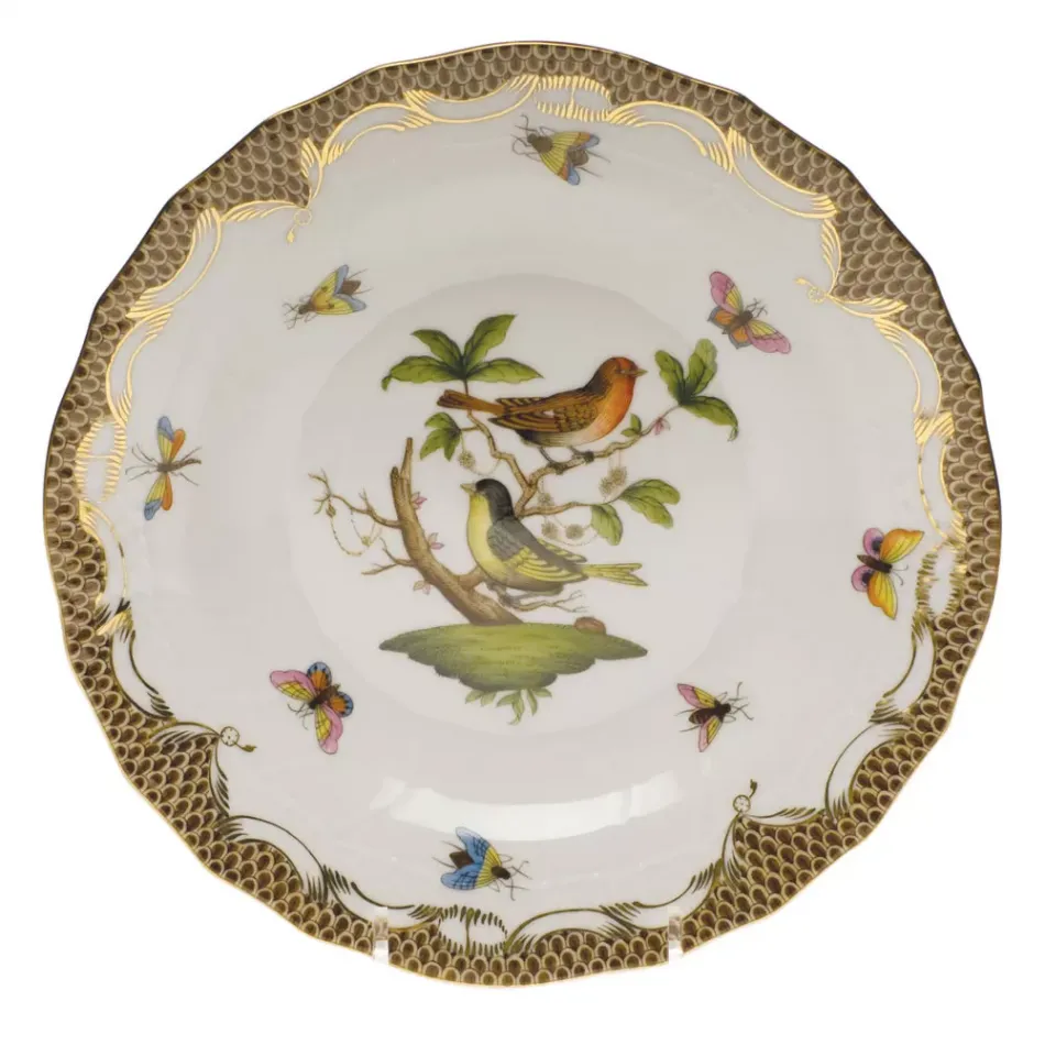 Rothschild Bird Motif 03 Multicolor Dessert Plate 8.25 in D