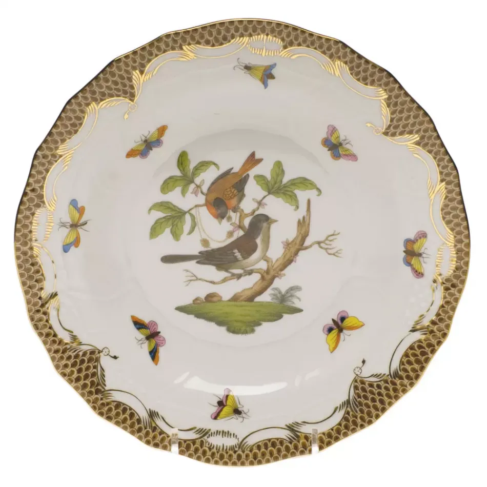 Rothschild Bird Motif 04 Multicolor Dessert Plate 8.25 in D