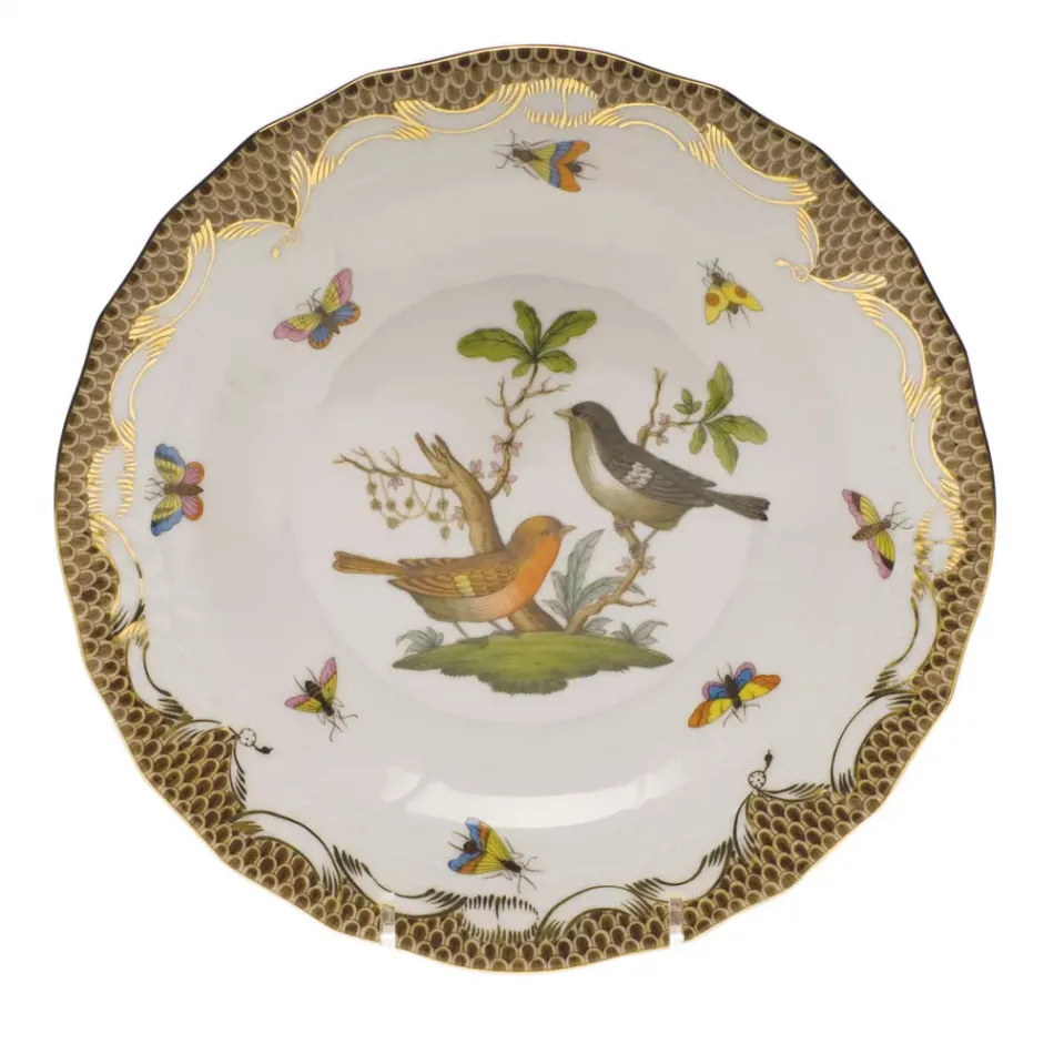 Rothschild Bird Motif 05 Multicolor Dessert Plate 8.25 in D