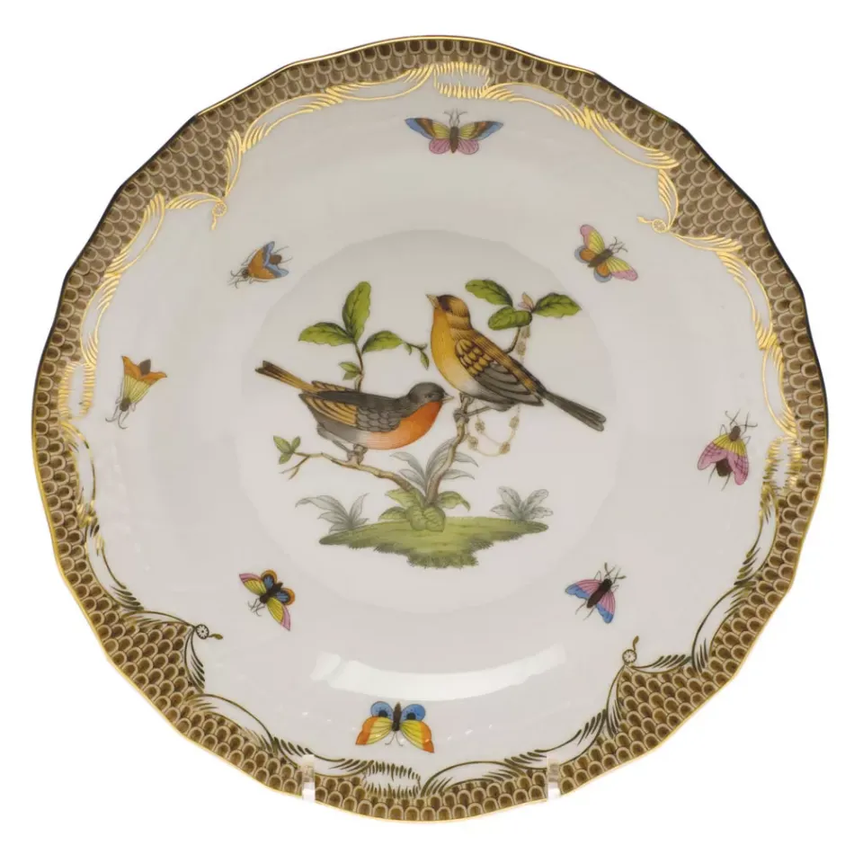 Rothschild Bird Motif 09 Multicolor Dessert Plate 8.25 in D