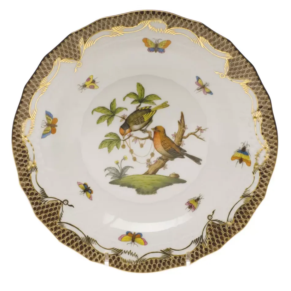 Rothschild Bird Motif 10 Multicolor Dessert Plate 8.25 in D