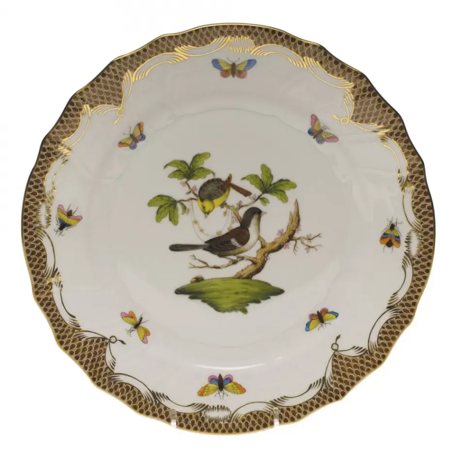 Rothschild Bird Brown Chocolate Border Dinnerware