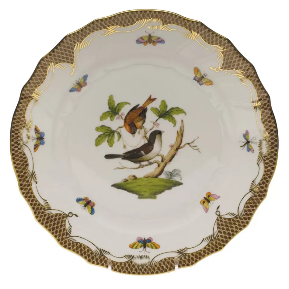 Rothschild Bird Motif 04 Multicolor Dinner Plate 10.5 in D