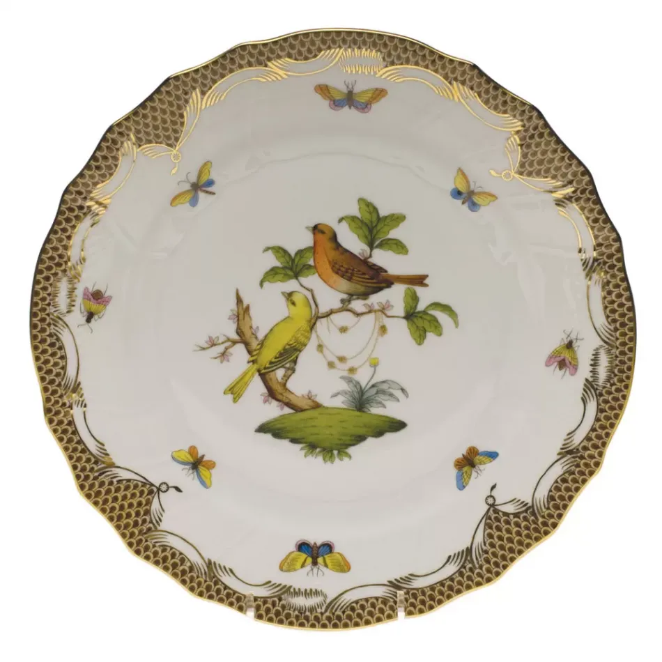 Rothschild Bird Motif 06 Multicolor Dinner Plate 10.5 in D