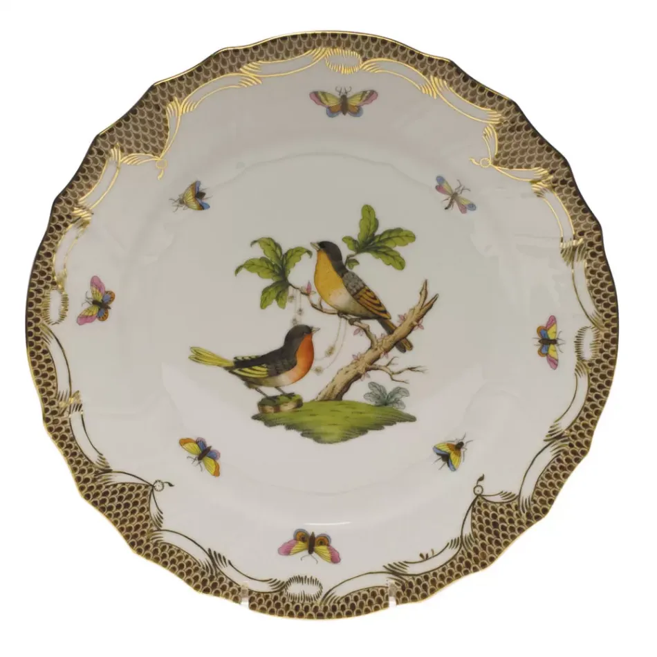 Rothschild Bird Motif 08 Multicolor Dinner Plate 10.5 in D