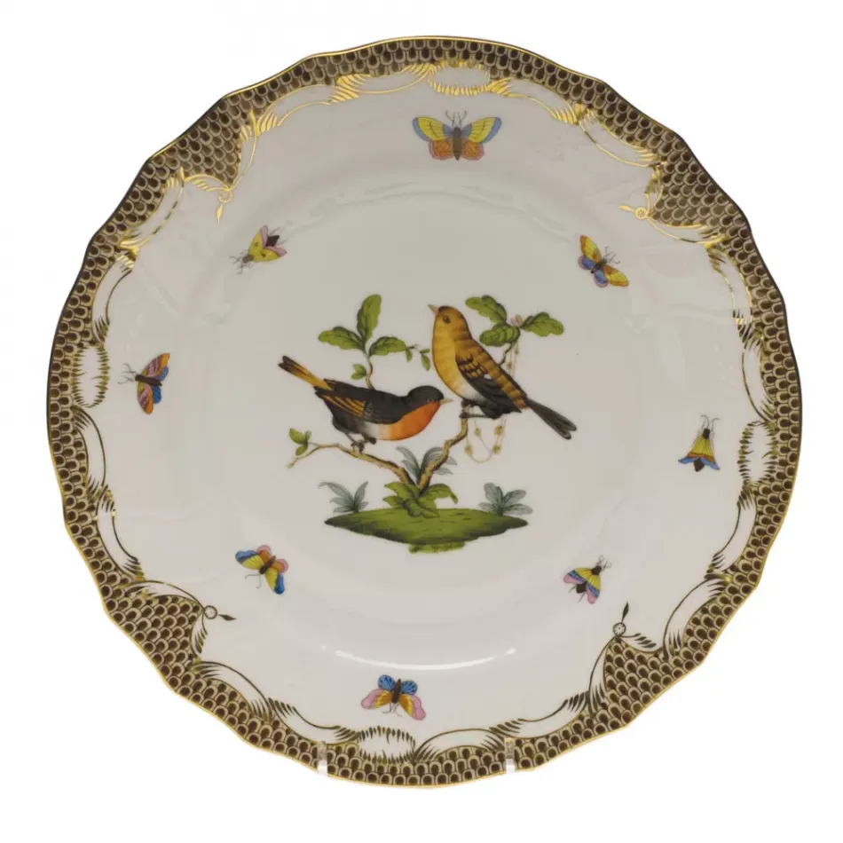 Rothschild Bird Motif 09 Multicolor Dinner Plate 10.5 in D