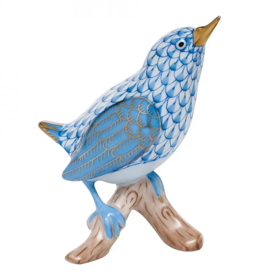 House Wren Blue 2.5 in L X 2.75 in H