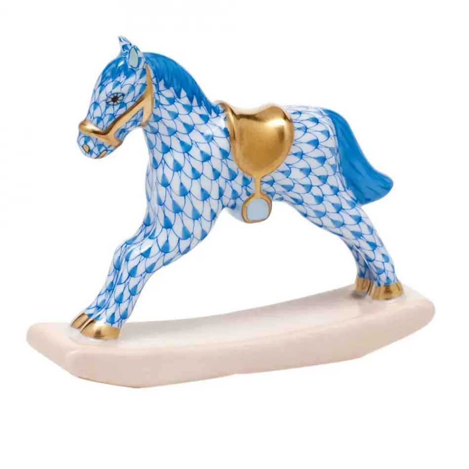 Rocking Horse Blue 2.75 in L X 2.75 in H