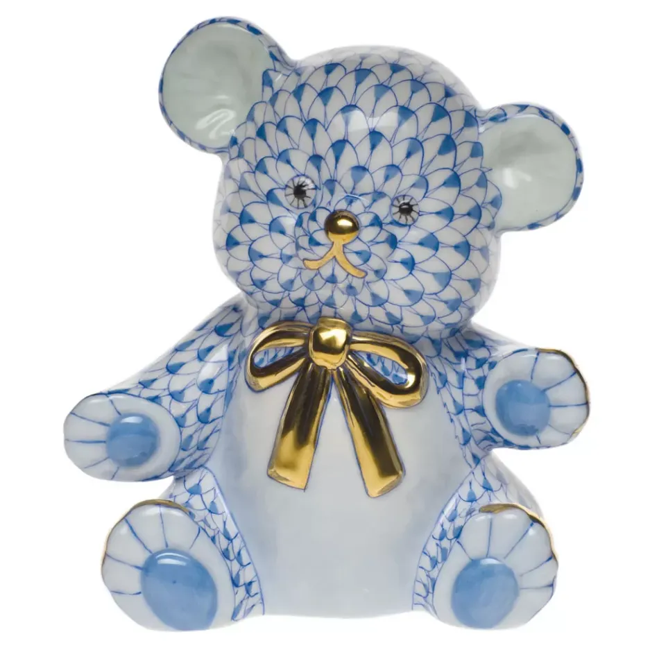 Teddy Bear Blue 4 in H