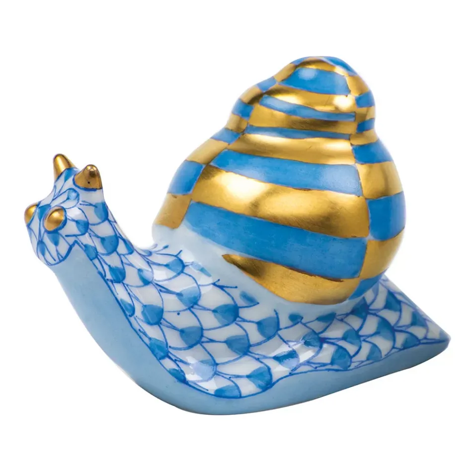 Baby Snail Blue 1.75 in L X 1 in W X 1.25 in H