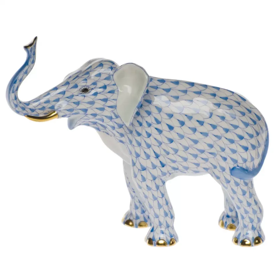 Elephant Luck Blue 5.9 in L X 5 in H