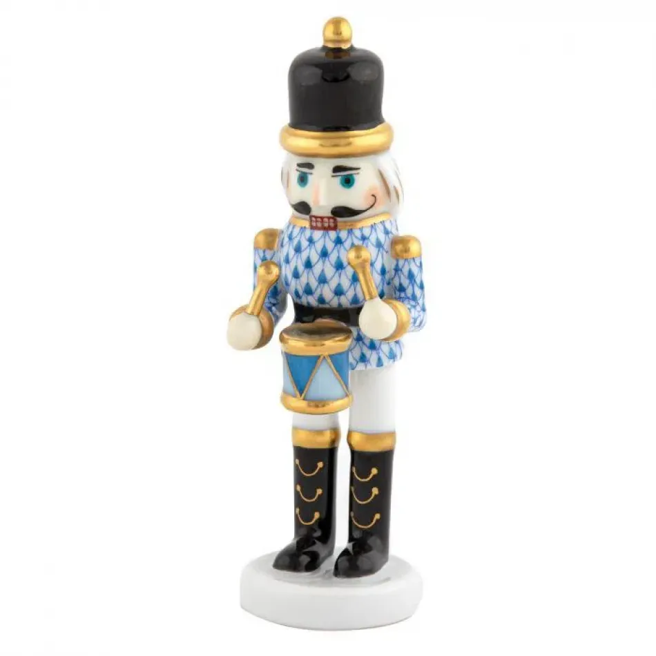 Nutcracker Drummer Blue 1.5 in L X 1.5 in W X 4.5 in H