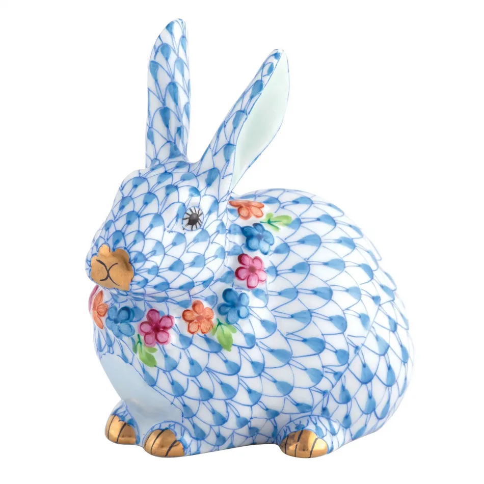 Flower Bunny Blue 2.75 in L X 1.75 in W X 3 in H
