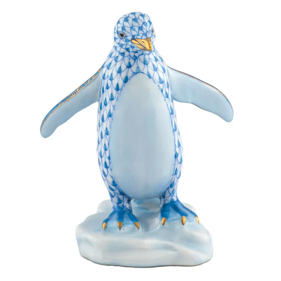 Waddling Penguin Blue 2.5 in L X 2.5 in W X 3.5 in H