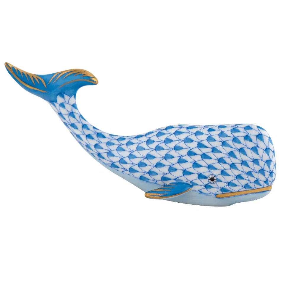 Sperm Whale Blue 3.75 in L X 1.25 in W X 2 in H