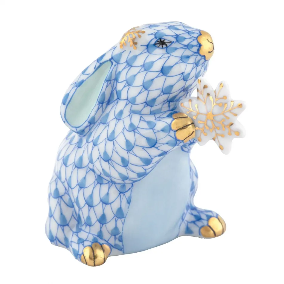 Snowflake Bunny Blue